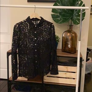 NWOT BCBG lace top, size M